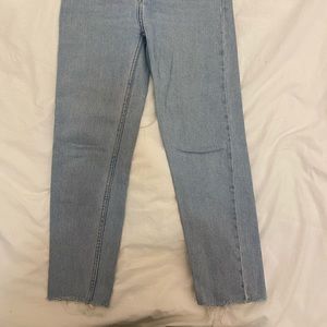 Straight crop jeans